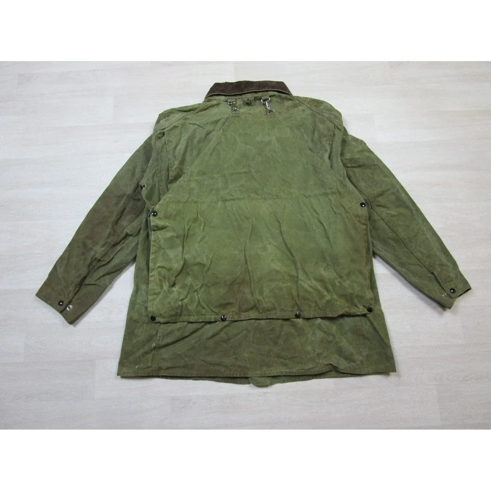 Vintage Bill Boatman & Co Greenbriar Waxed Canvas Tin Cloth Field Jacket (XL)